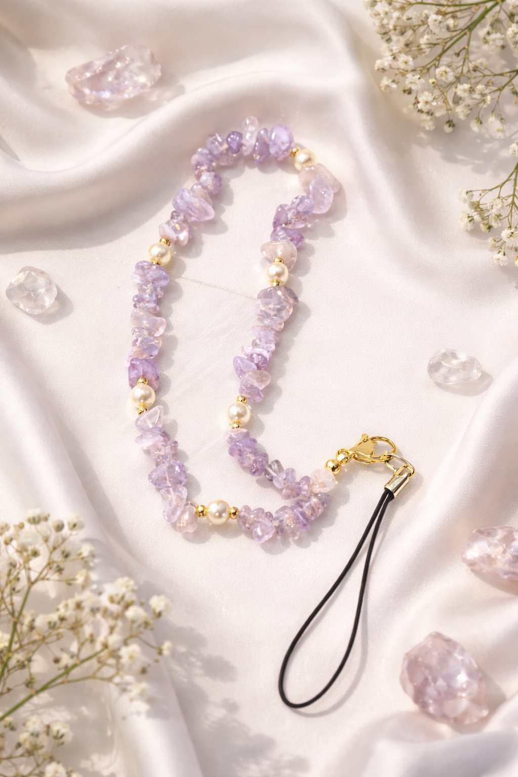 Amethyst Calm & Protection Phone Charm
