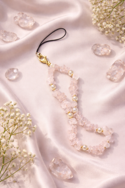 Rose Quartz Love & Comfort Phone Charm