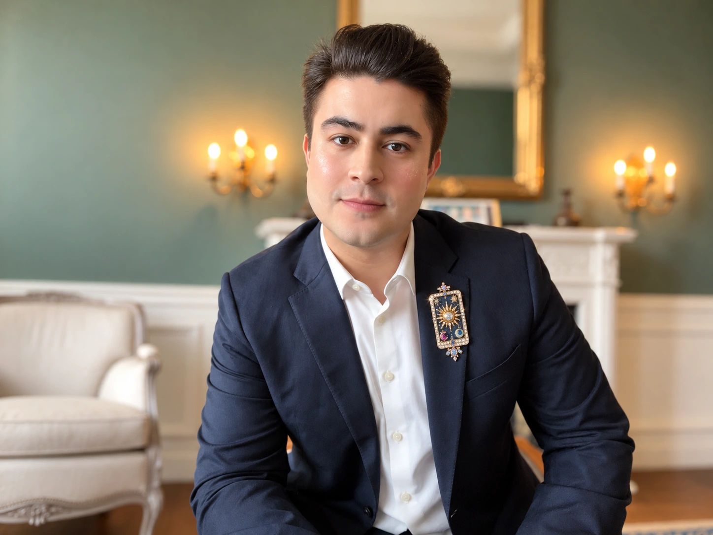Igor Davis in a navy blazer, ready to guide your business with an oracle reading
